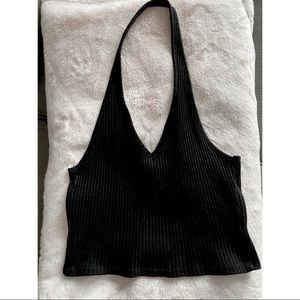 Black Zara halter top